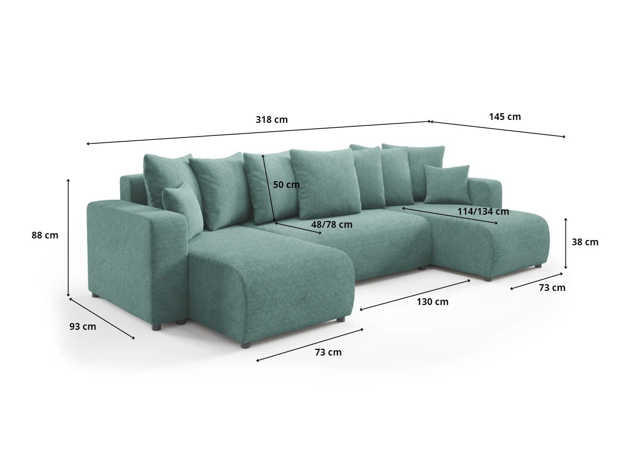 Corner sofa Franklin 144 (Onega 10)