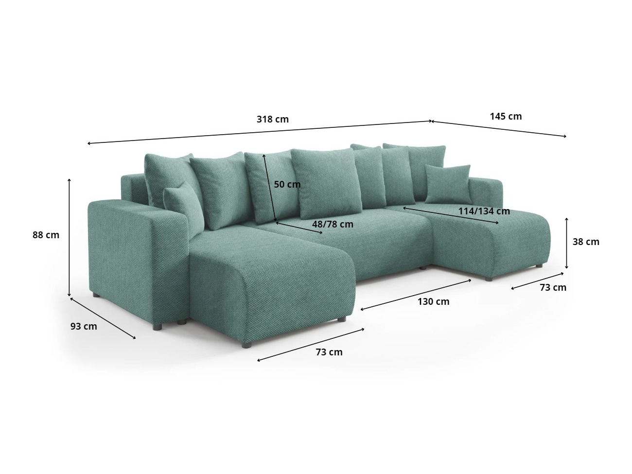 Corner sofa Franklin 144 (Onega 11)