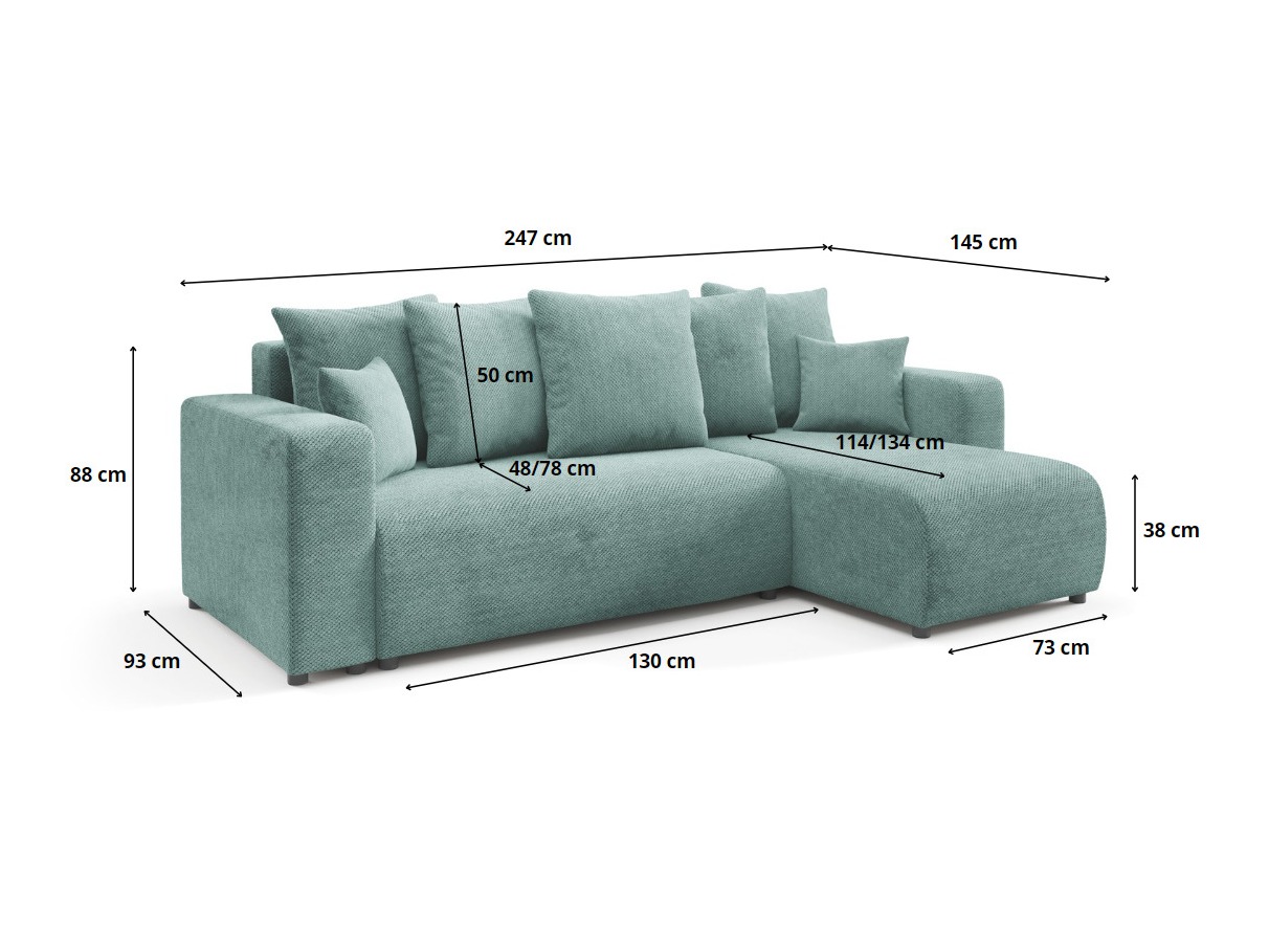 Corner sofa Franklin 146 (Onega 11)