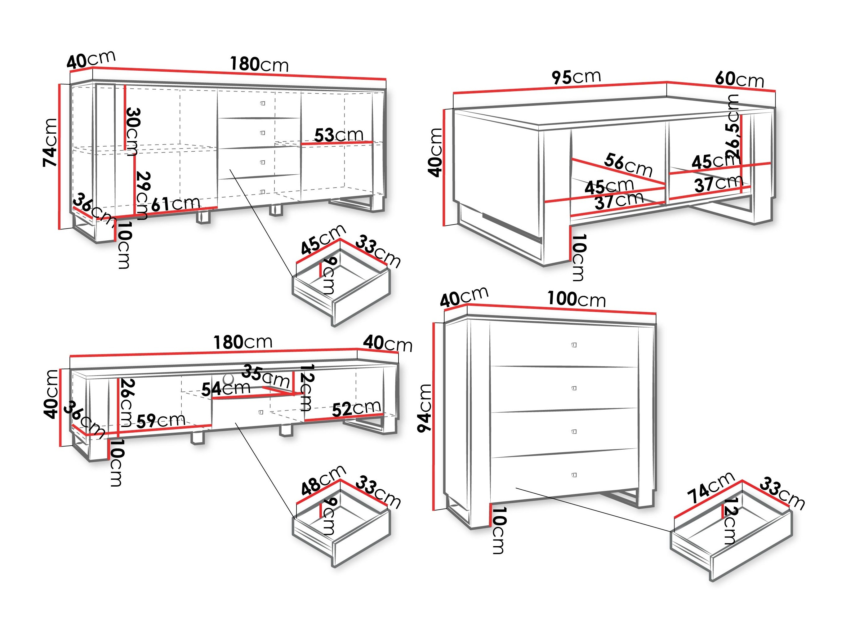 Living room set Comfivo Vestora