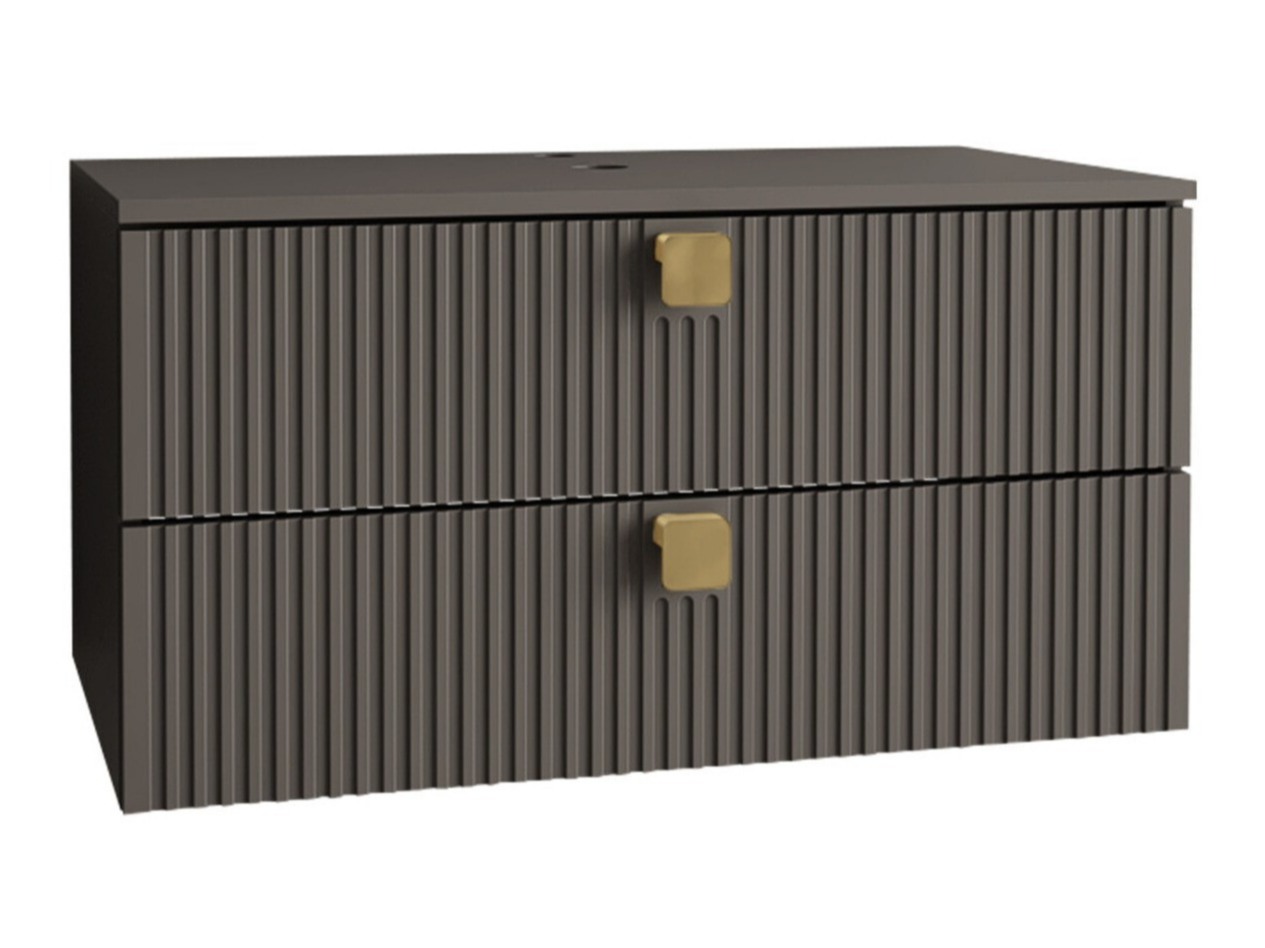 Wall-mounted bathroom cabinet for washbasin Orlvera 102 (Grey)