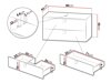 Wall-mounted bathroom cabinet for washbasin Orlvera 102 (White)