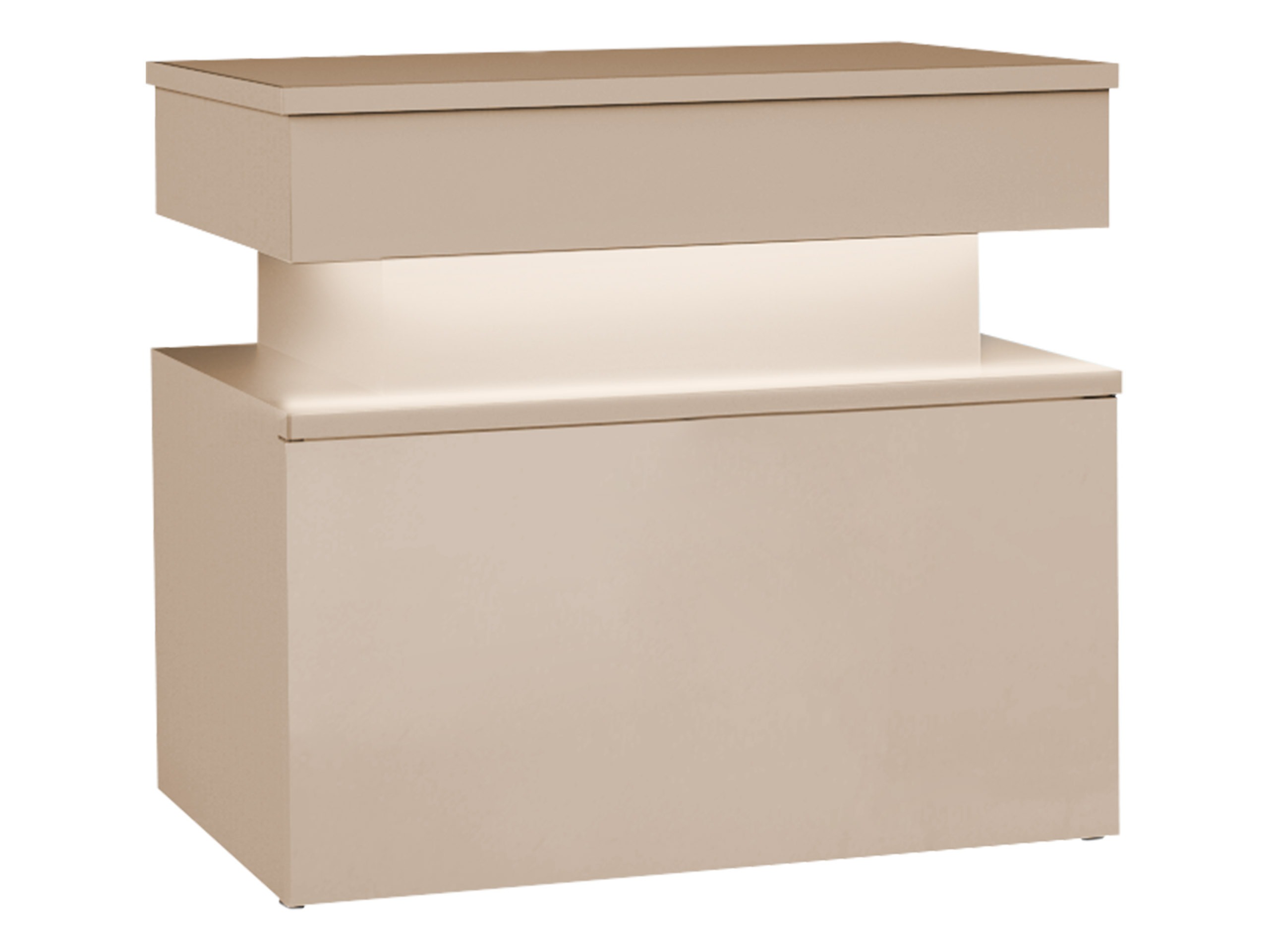 Bedside table Monfero (Light brown)
