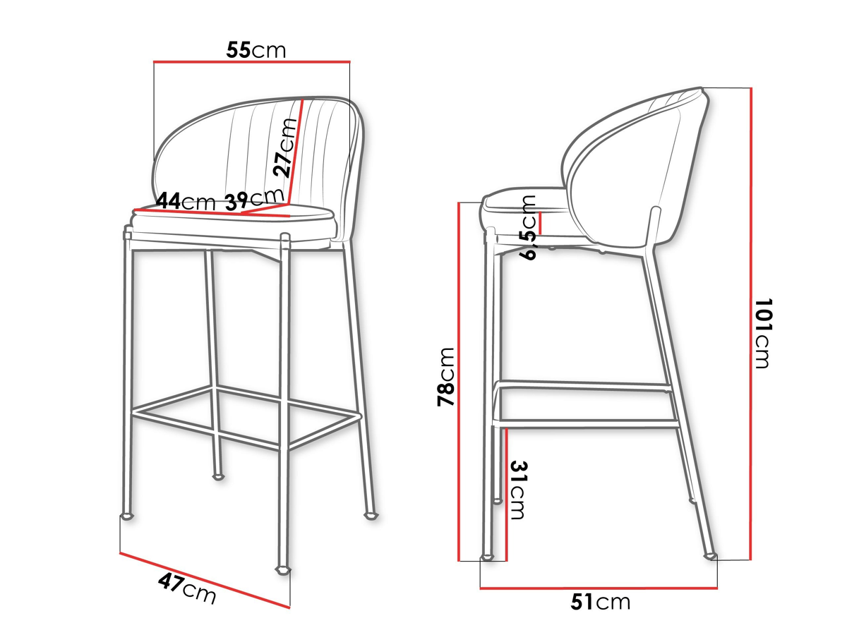 Bar stool Comfivo 463 (Grey)