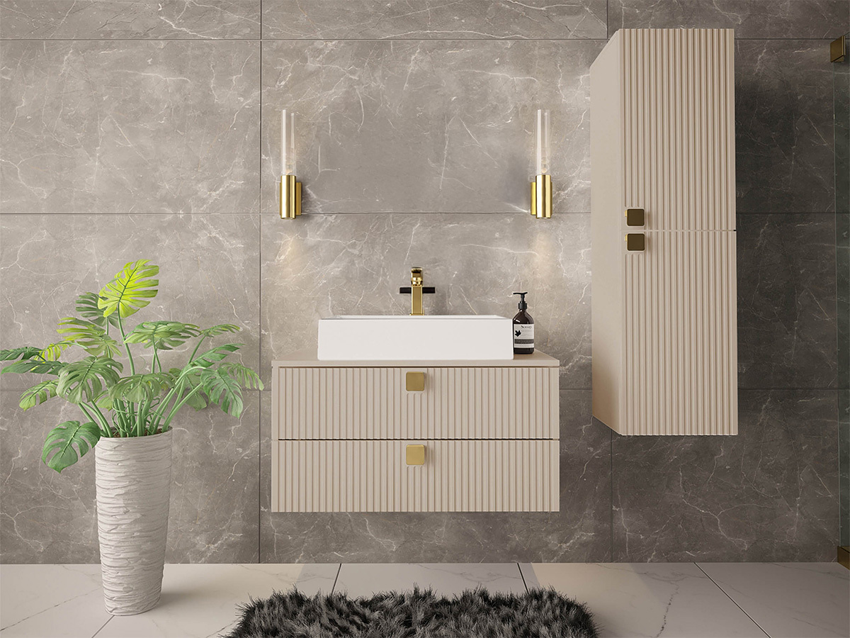 Bathroom set Orlvera 103 (Light brown)