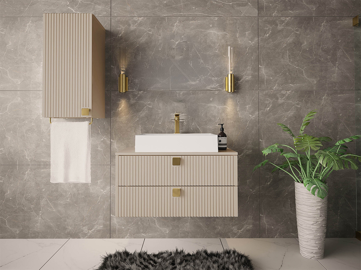 Bathroom set Orlvera 104 (Light brown)