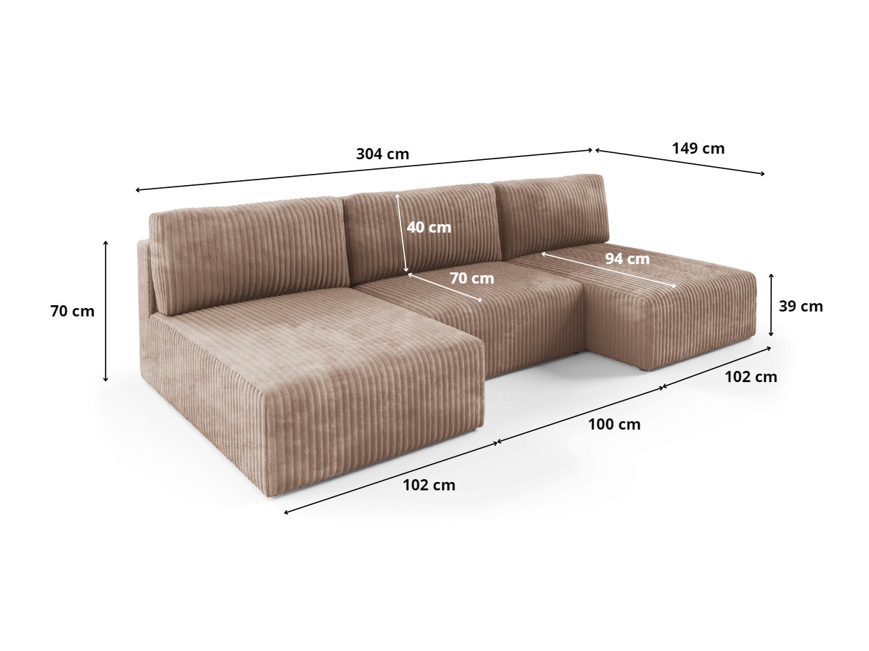 Corner sofa Franklin 156 (Tilia 17)