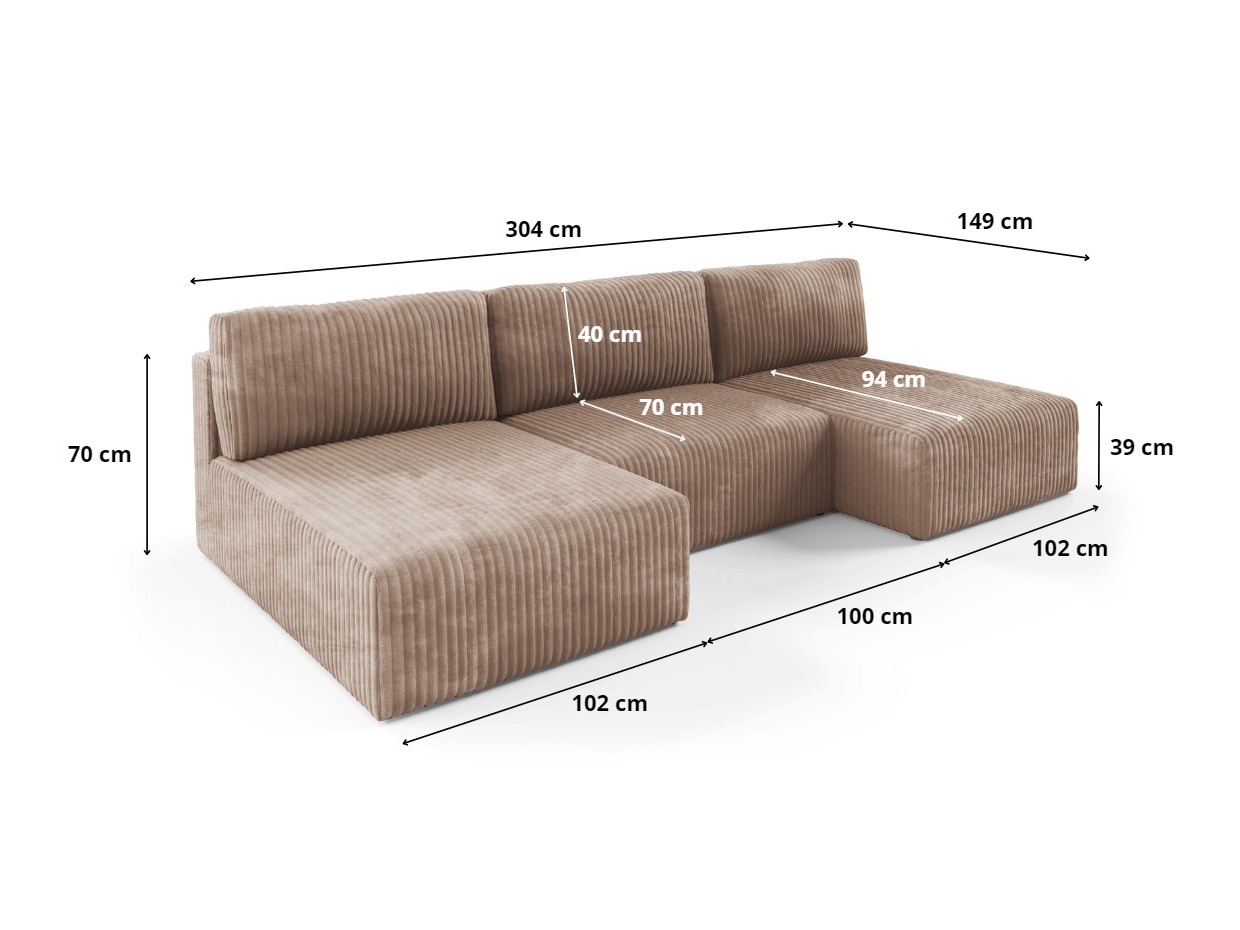 Corner sofa Franklin 156 (Tilia 75)