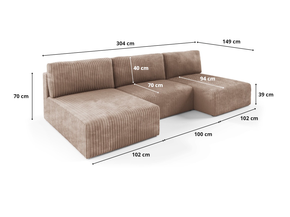 Corner sofa Franklin 156 (Tilia 77)