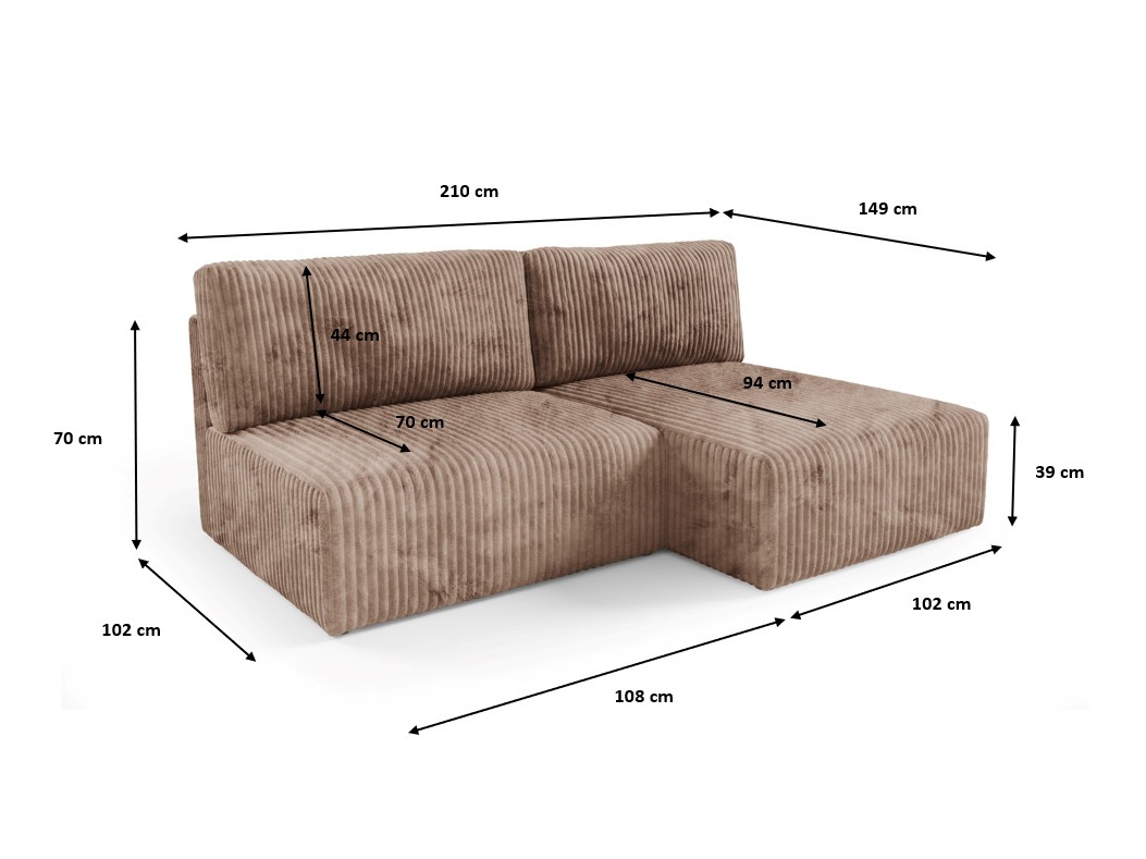 Corner sofa Franklin 158 (Tilia 75)