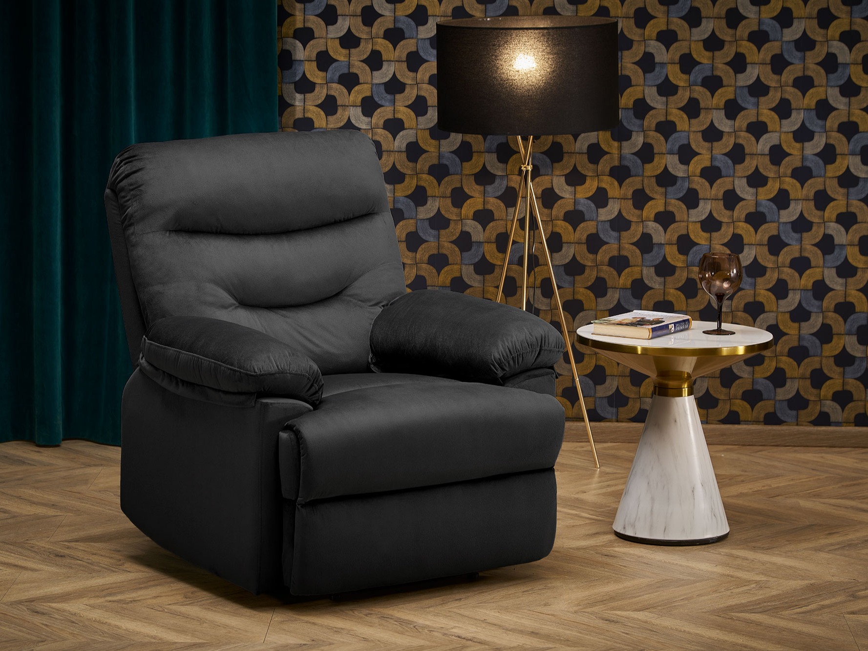 Armchair recliner Houston Terra (Black)