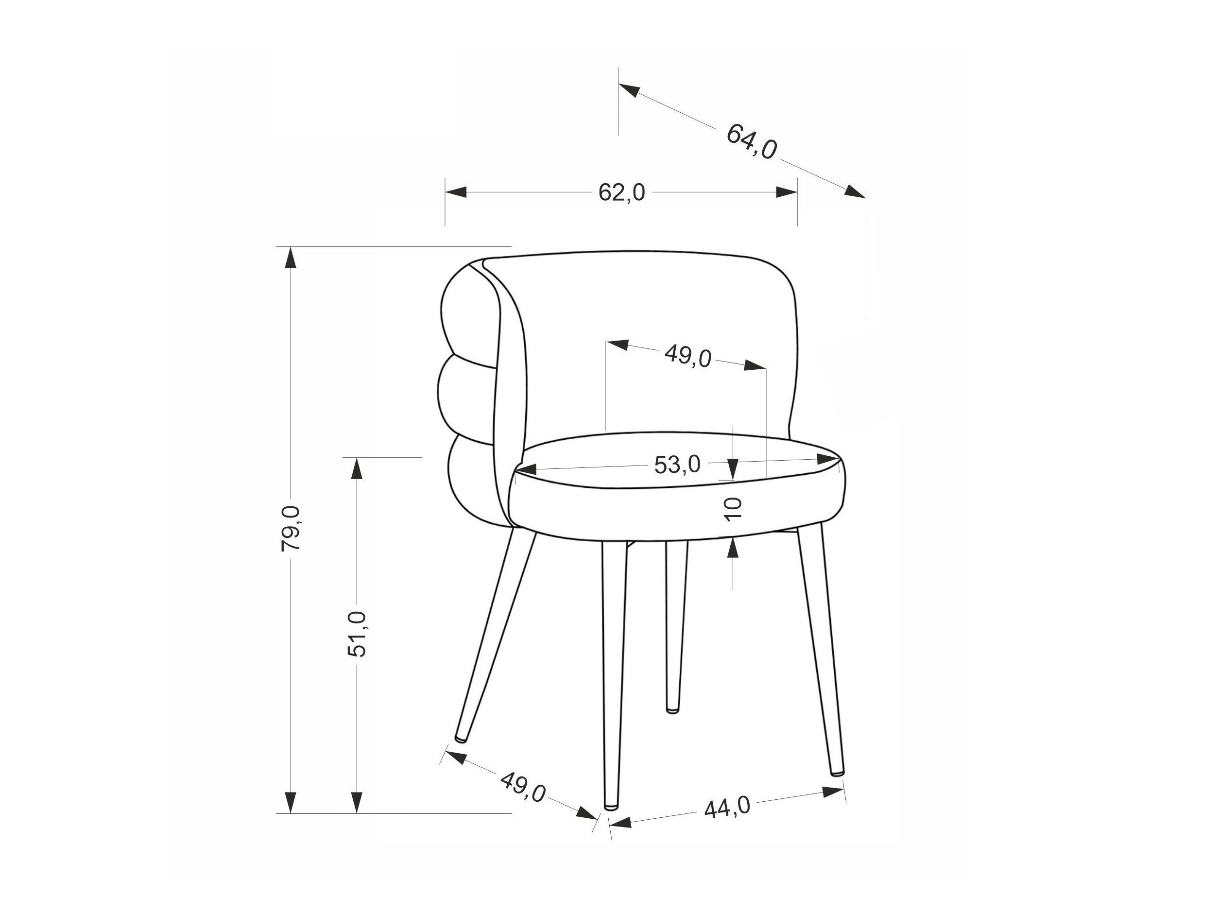 Chair Houston 2043 (Cremona 96)