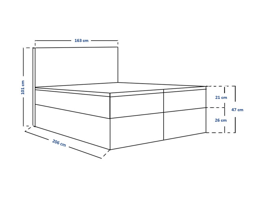 Continental bed Franklin 164 (Kronos 07)