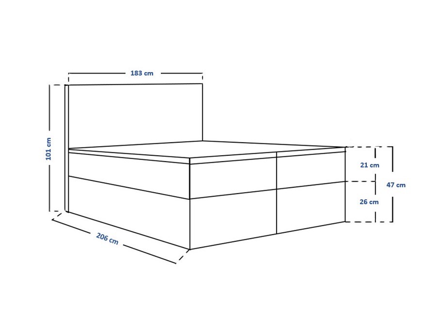 Continental bed Franklin 164 (Kronos 07)
