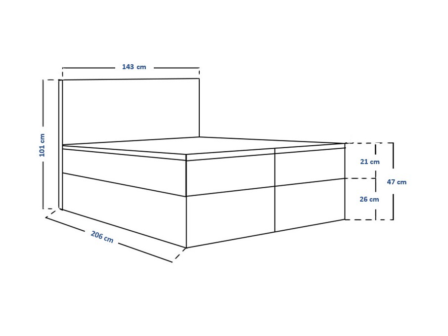 Continental bed Franklin 164 (Kronos 19)
