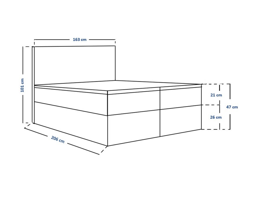 Continental bed Franklin 164 (Kronos 19)
