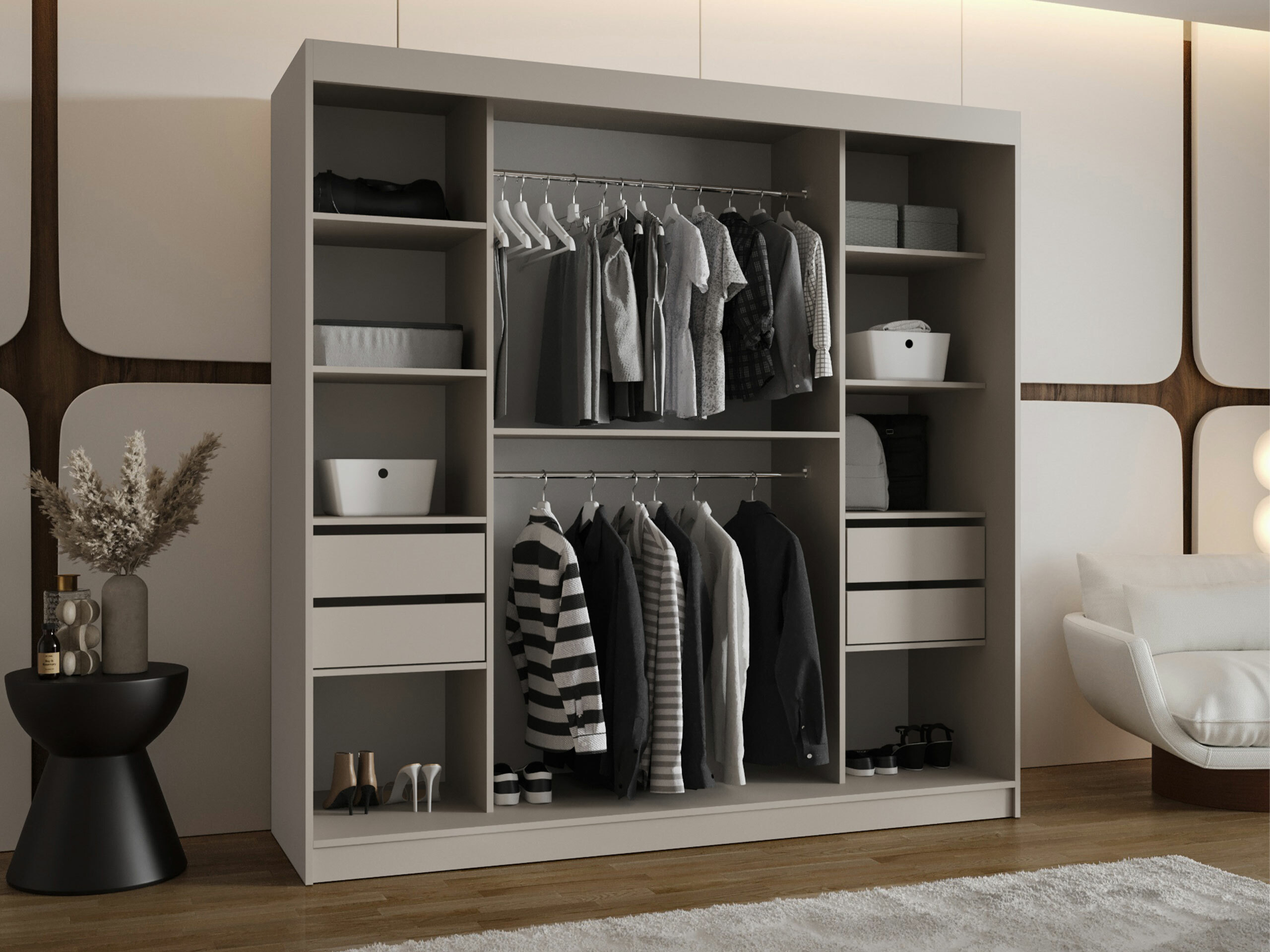 Wardrobe Hartford 531 (Black)