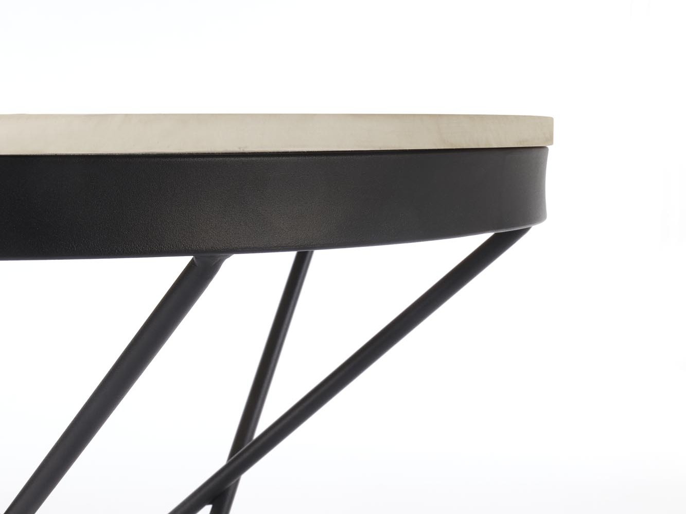 Coffee table Houston 2063 (White marble + Black)