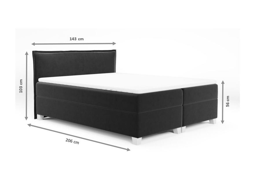 Continental bed Franklin 165 (Kronos 07)