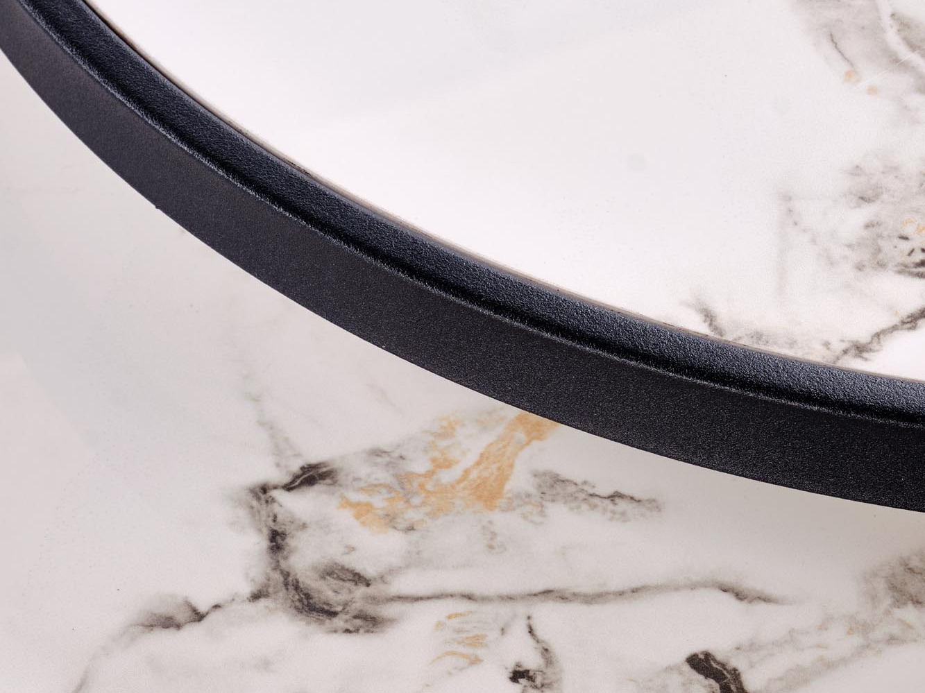Nest of coffee tables Houston 1867 (White marble + Black)