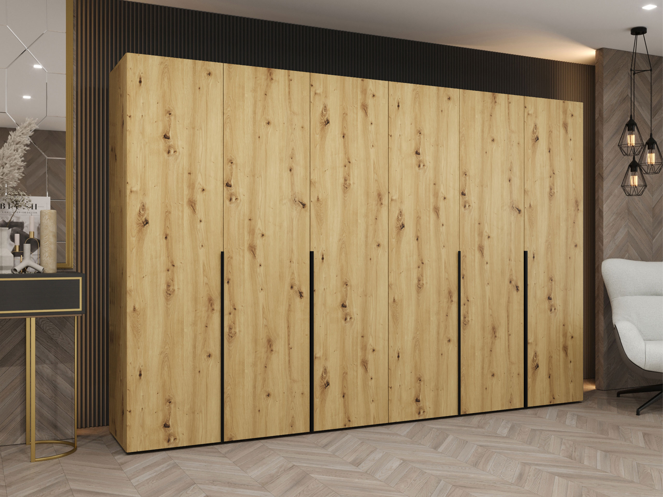 Wardrobe Hartford 539 (Artisan oak)