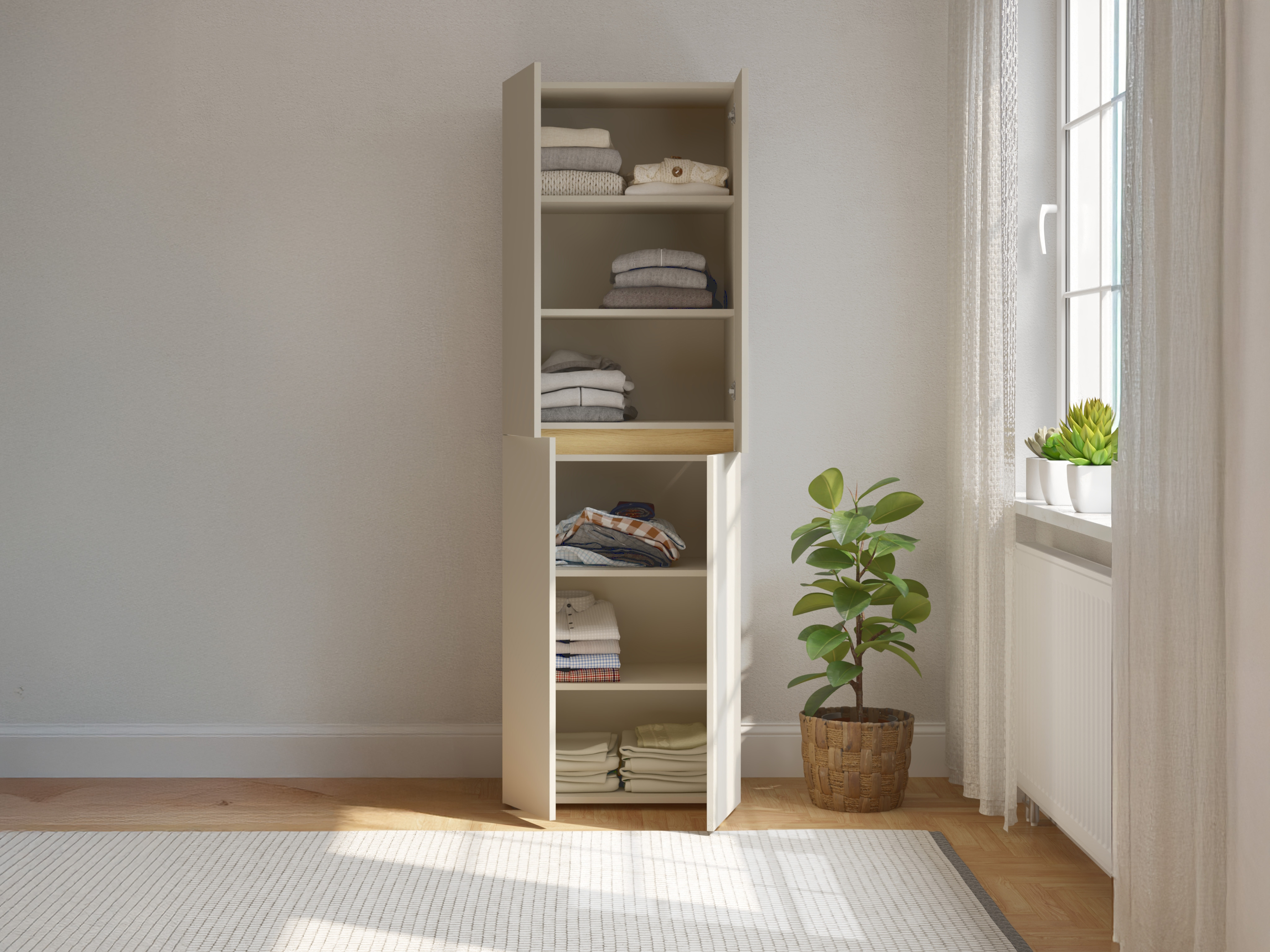 Bookcase Mavdori 104 (Cashmere)