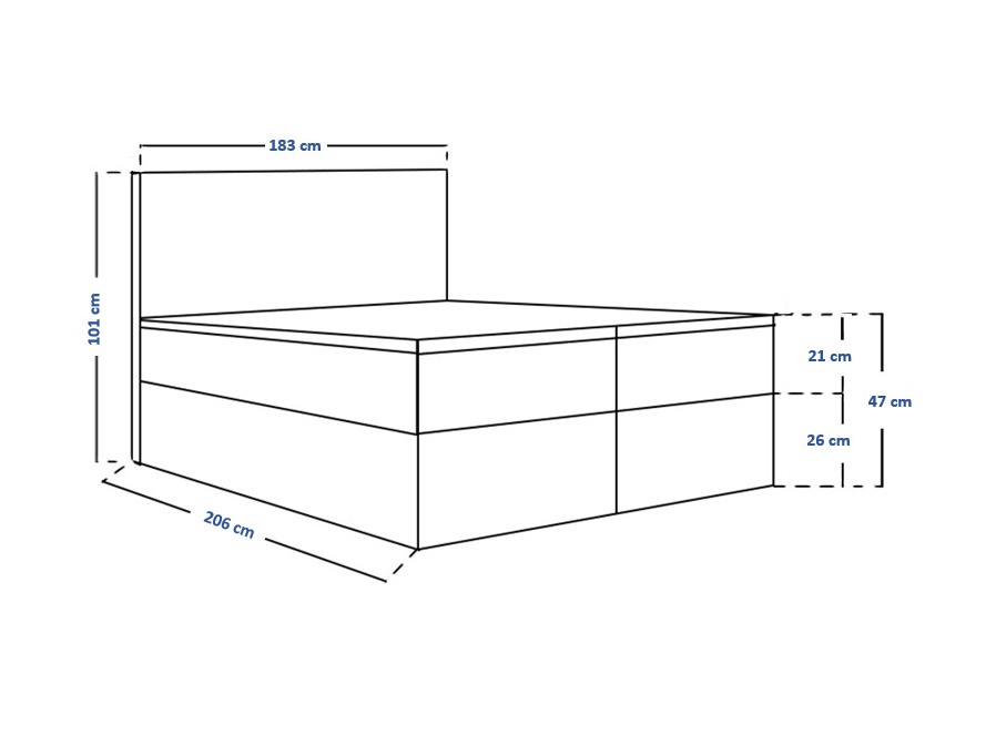 Continental bed Franklin 167 (Sawana 05)