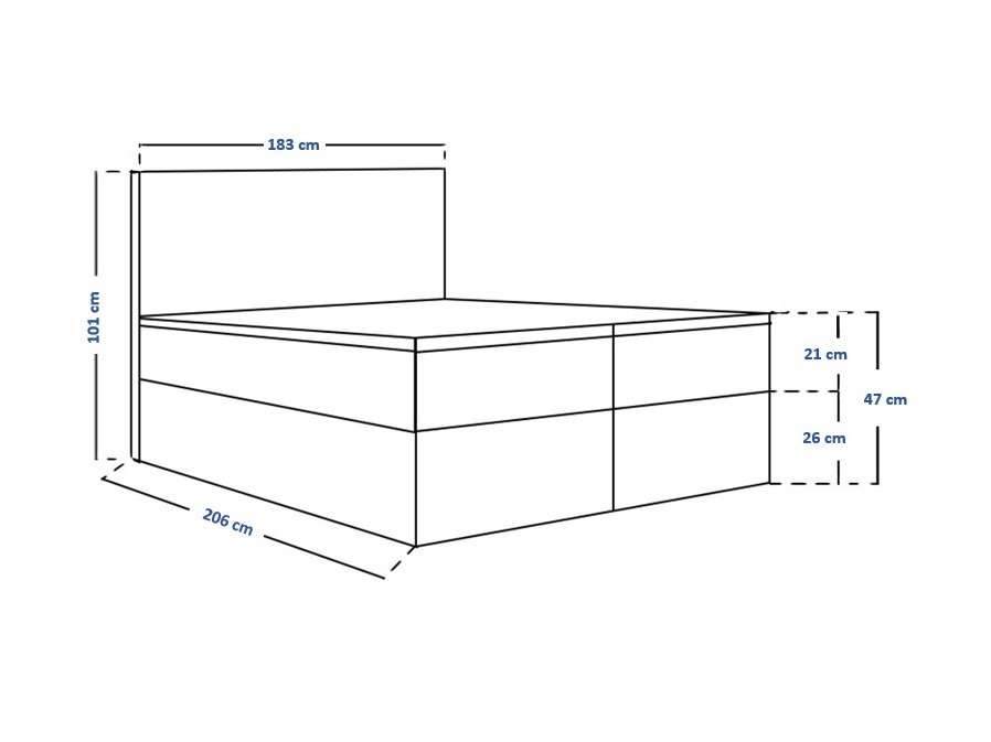 Continental bed Franklin 167 (Sawana 21)