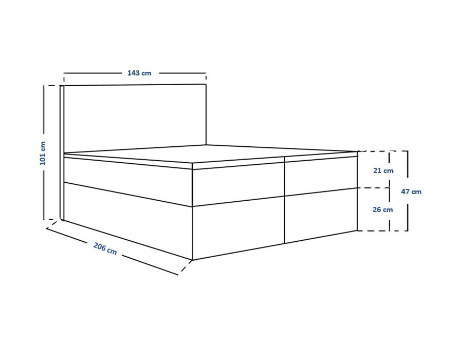Continental bed Franklin 167 (Sawana 80)