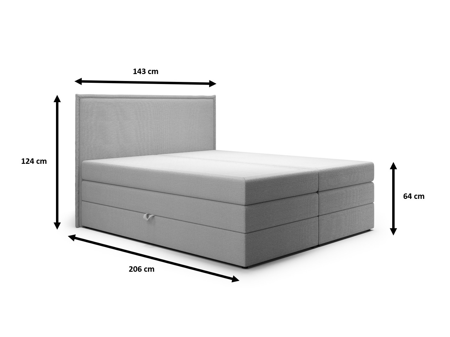 Continental bed Franklin 171 (Aragon 03)
