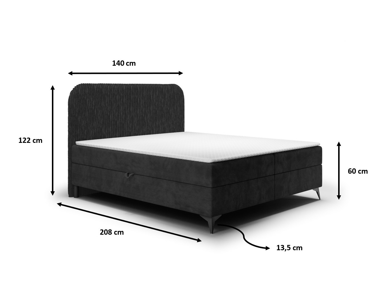 Continental bed Franklin 173 (Tilia 03 + Manila 01)