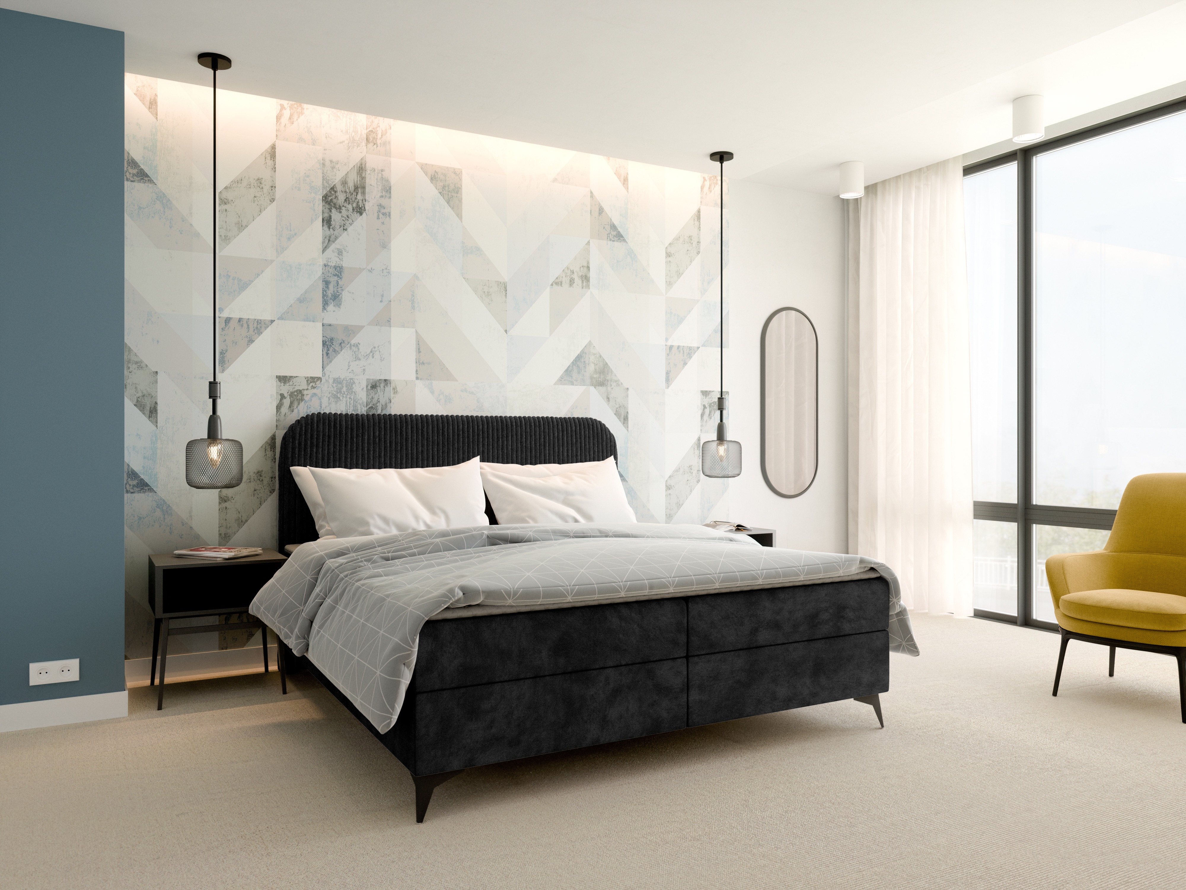 Continental bed Franklin 173 (Tilia 100 + Manila 18)