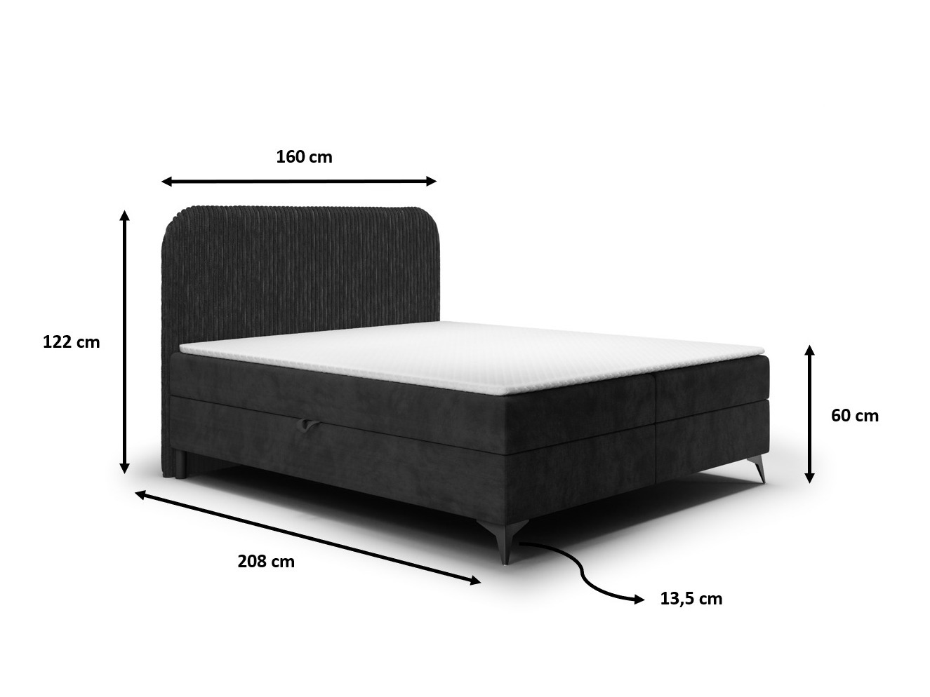 Continental bed Franklin 173 (Tilia 100 + Manila 18)