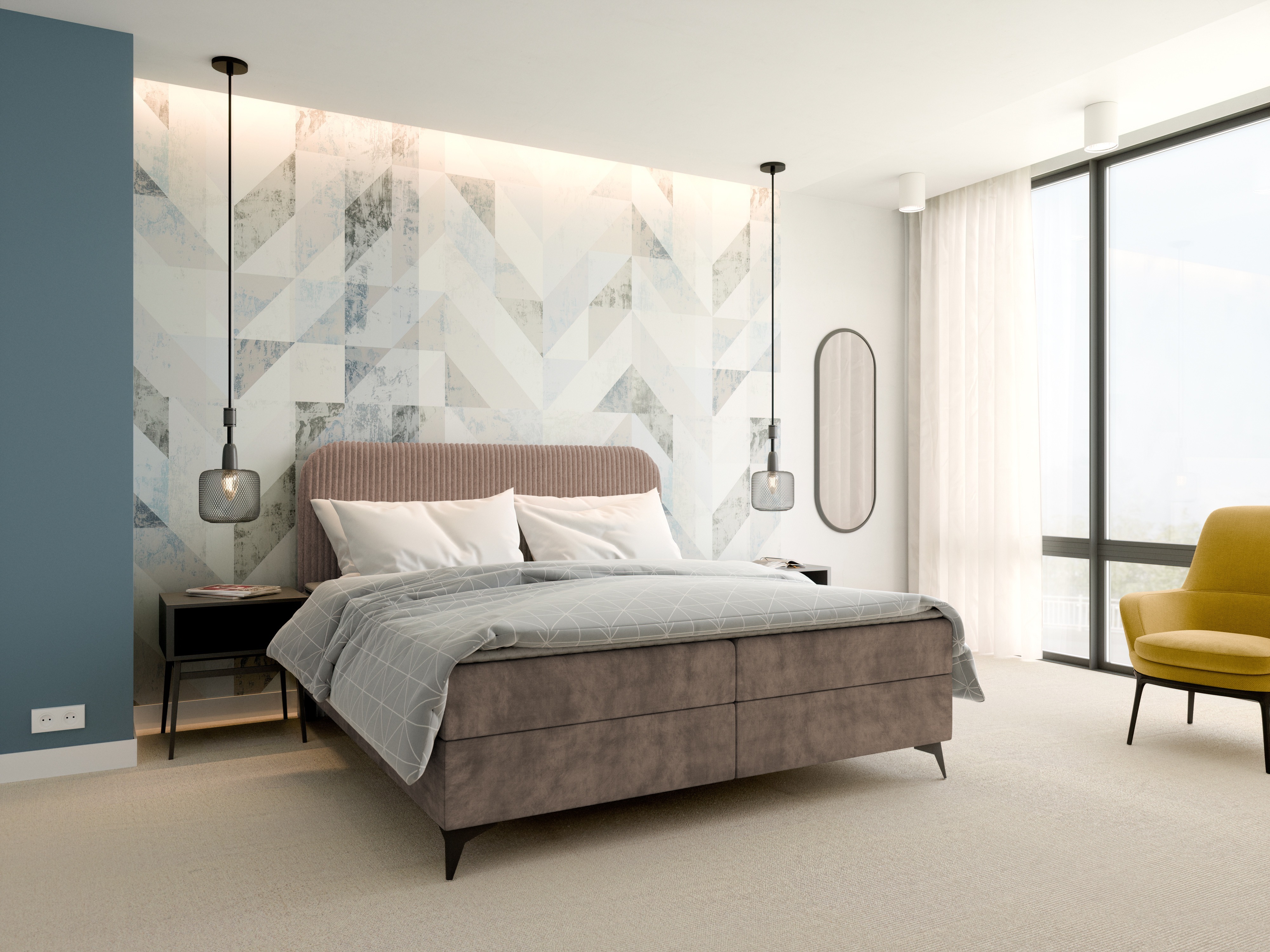Continental bed Franklin 173 (Tilia 17 + Manila 21)