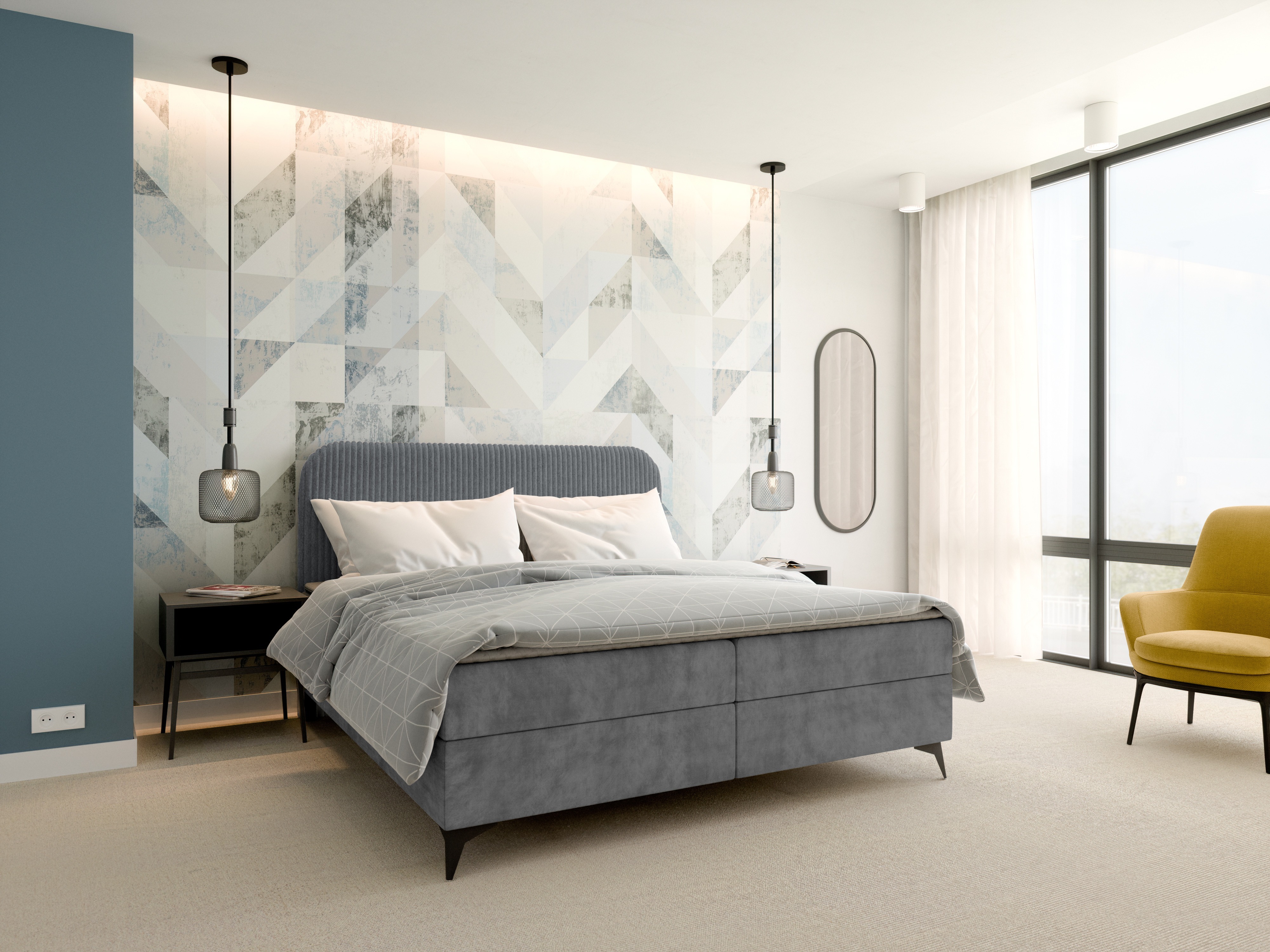 Continental bed Franklin 173 (Tilia 90 + Manila 16)