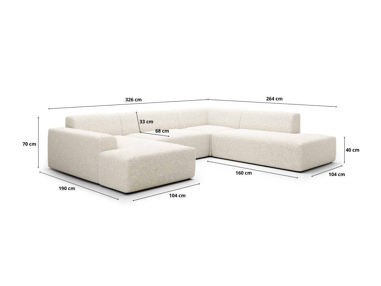 Modular corner sofa Romenoi 104 (Centaur 14)