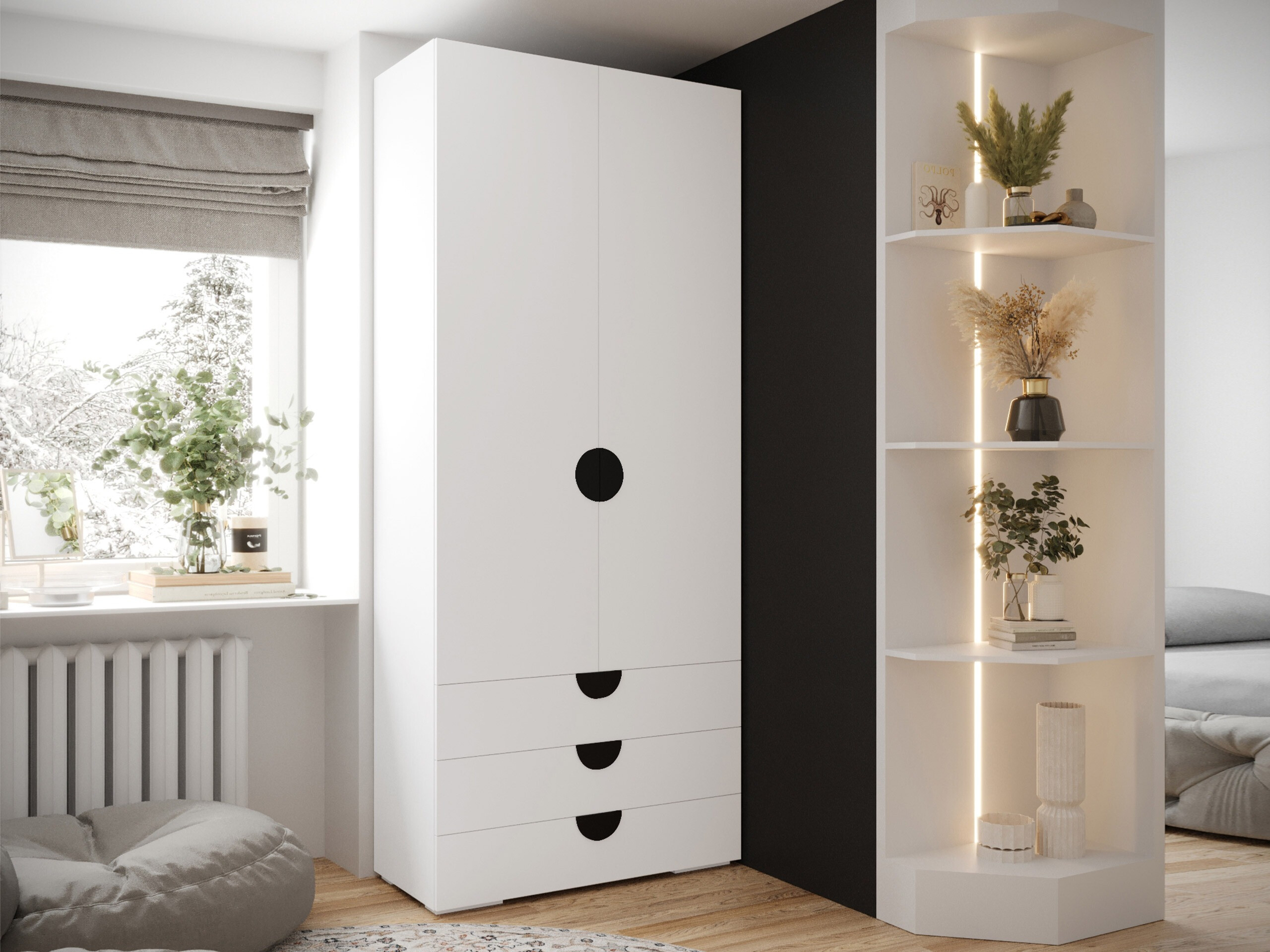 Wardrobe Hartford 565 (White)