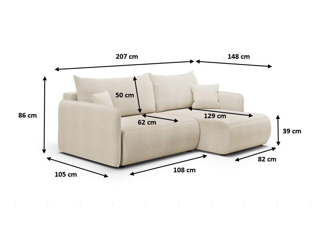 Corner sofa Franklin 133 (Curio 09)