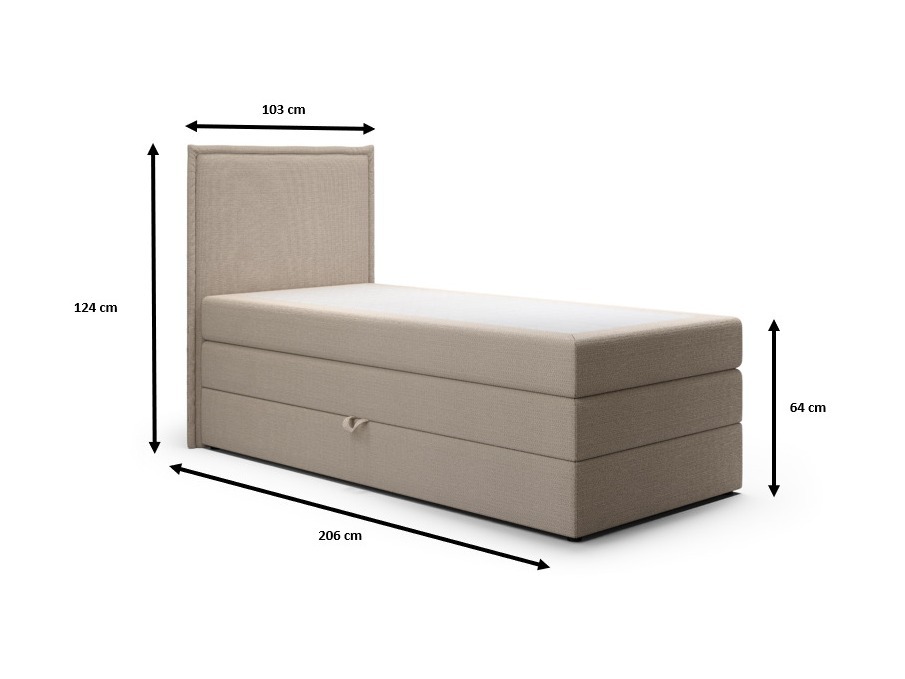 Continental bed Franklin 176 (Aragon 80)