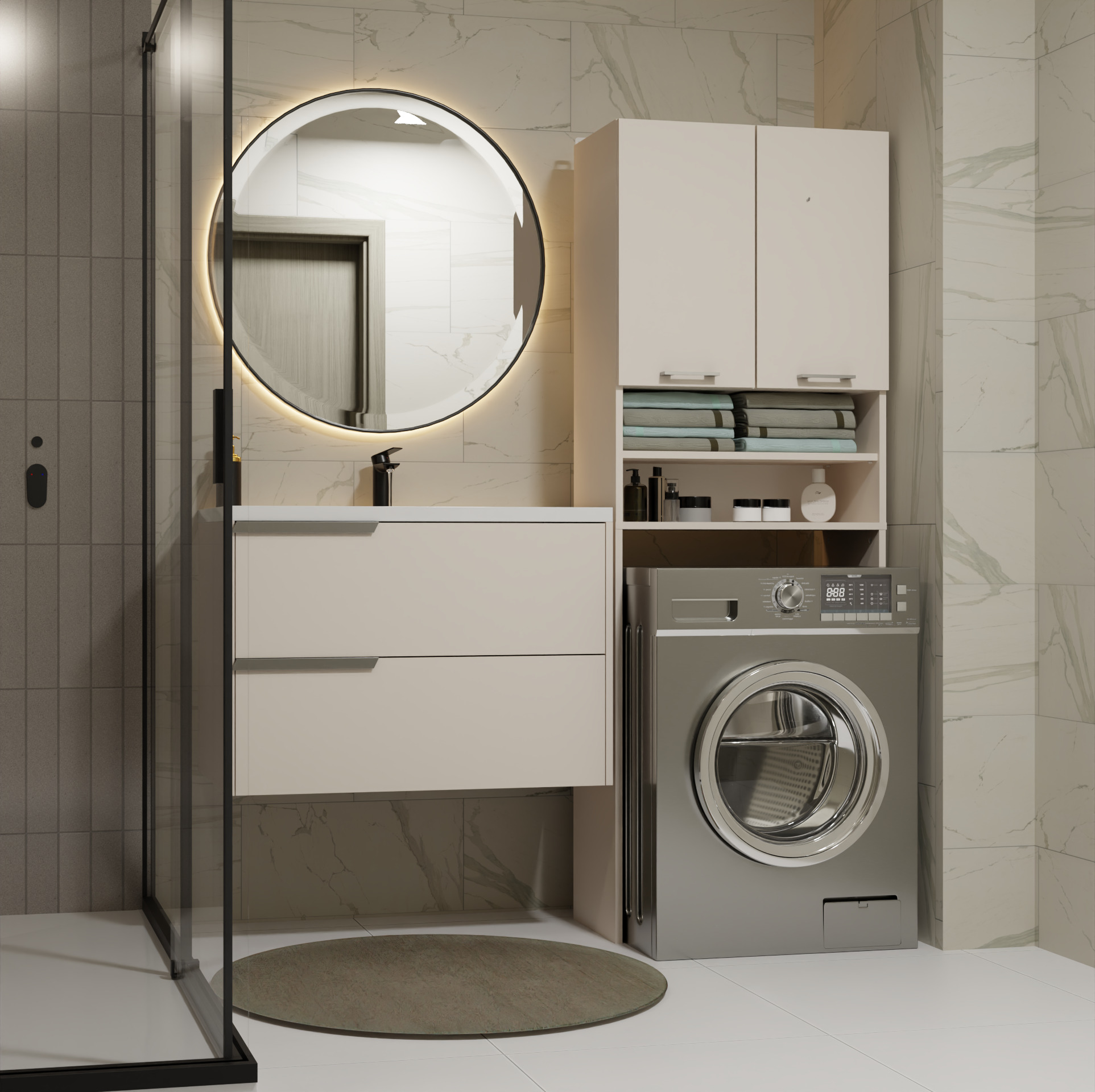 Bathroom shelf Balelbo 104 (Cashmere)