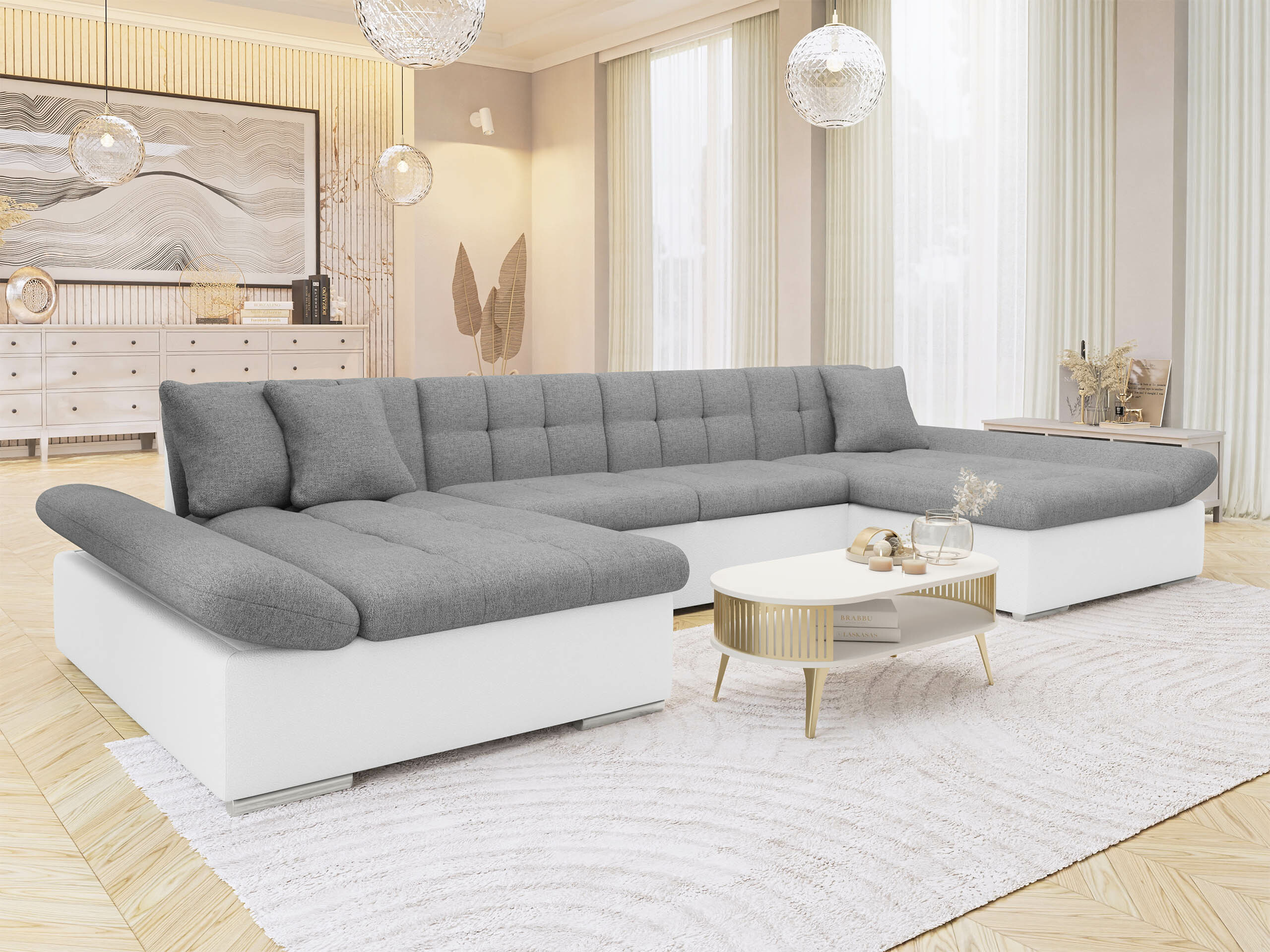 Corner sofa Comfivo Ficus (Soft 017 + Soul 17)