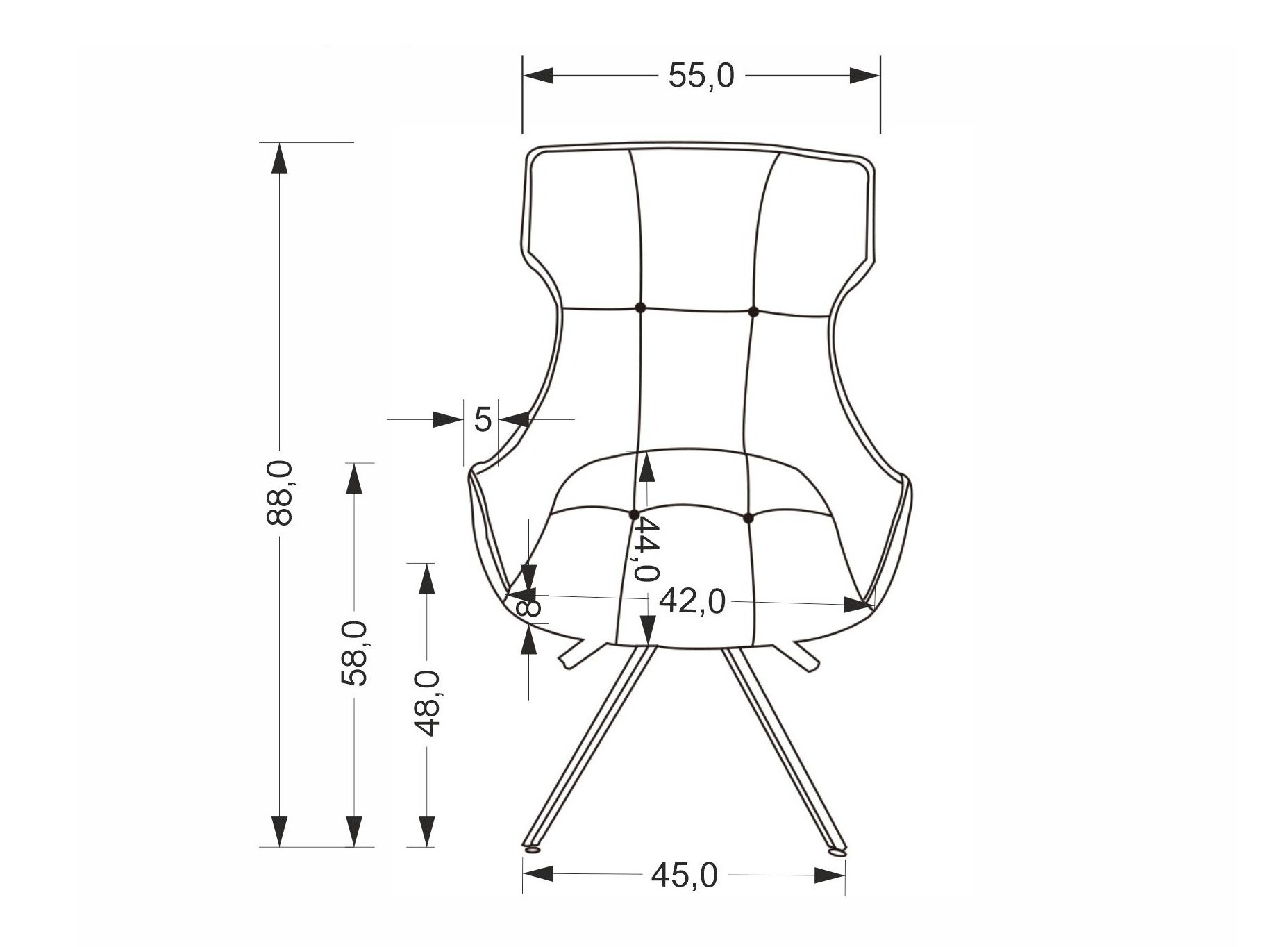Chair Houston 2055 (Grey)