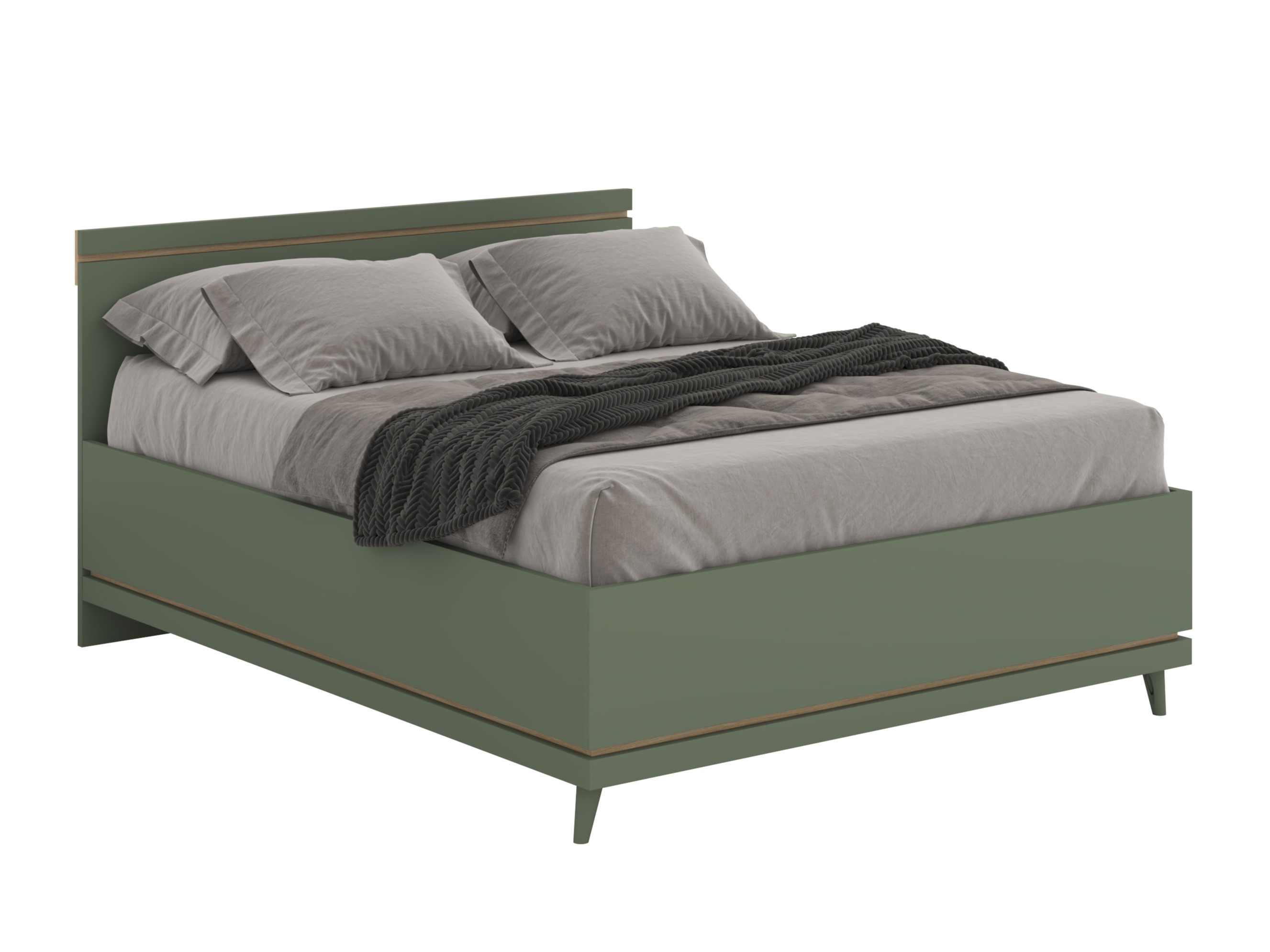 Bed Fertalu 107 (Green + Oak)