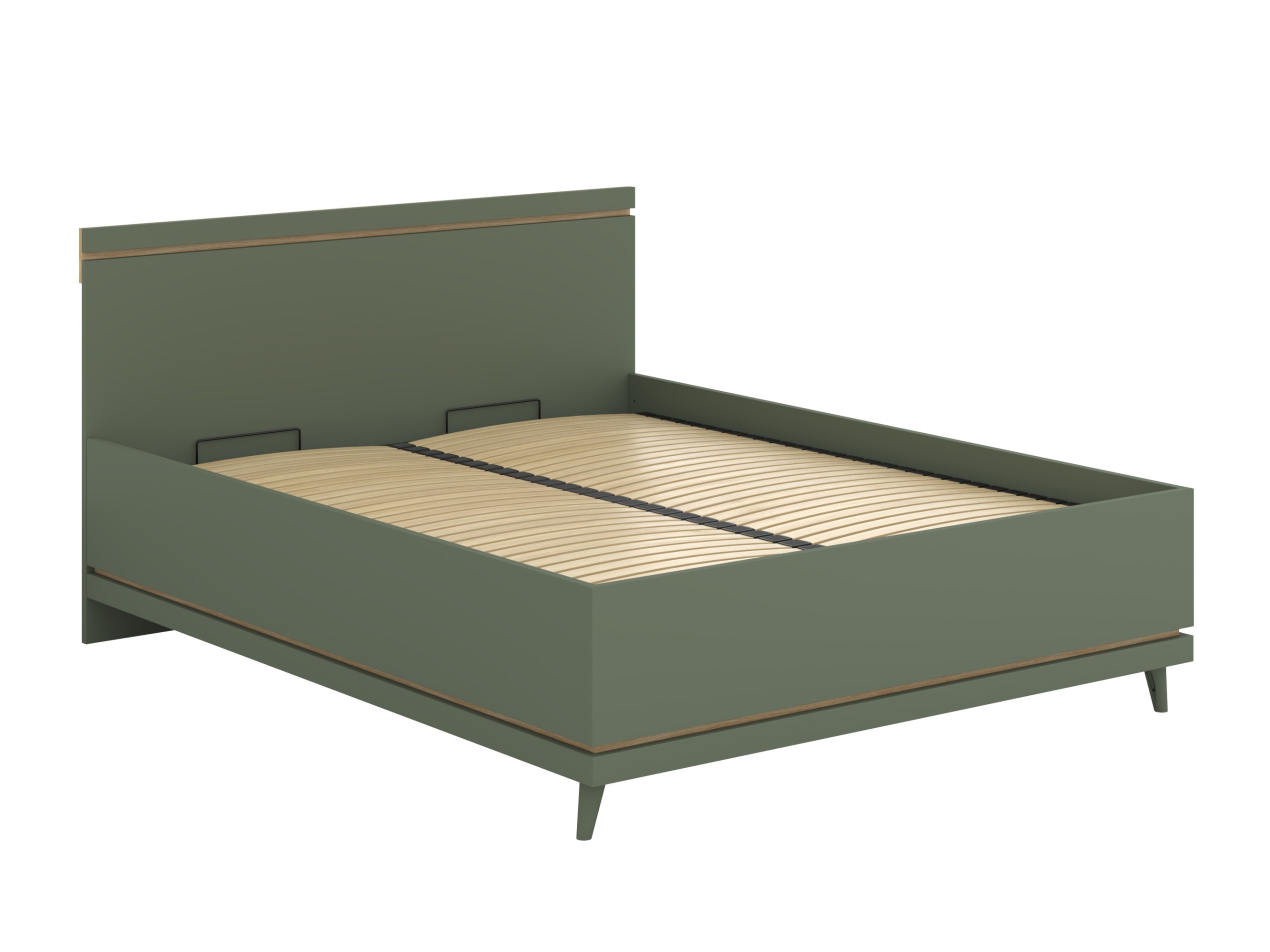 Bed Fertalu 107 (Green + Oak)