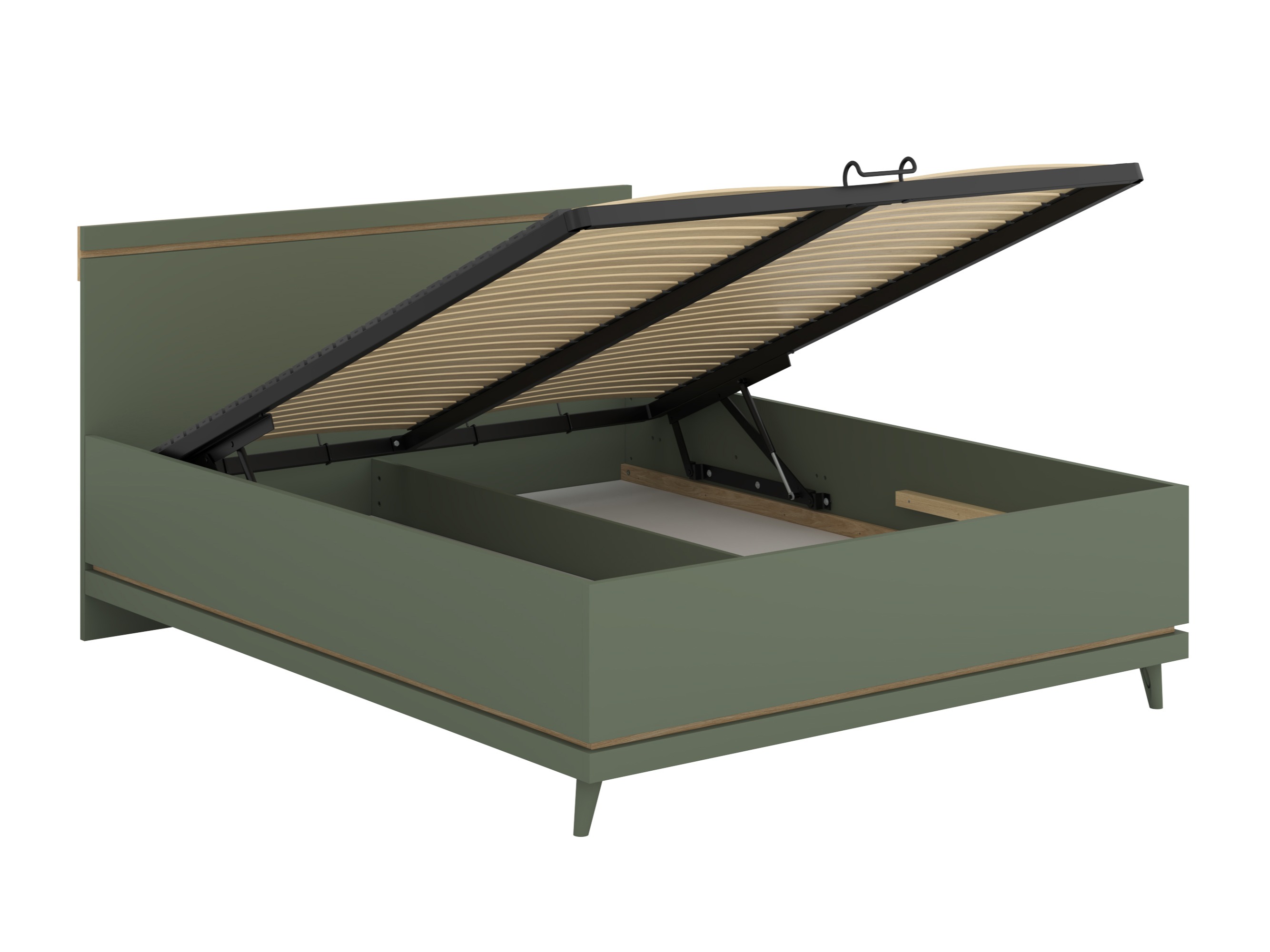 Bed Fertalu 107 (Green + Oak)