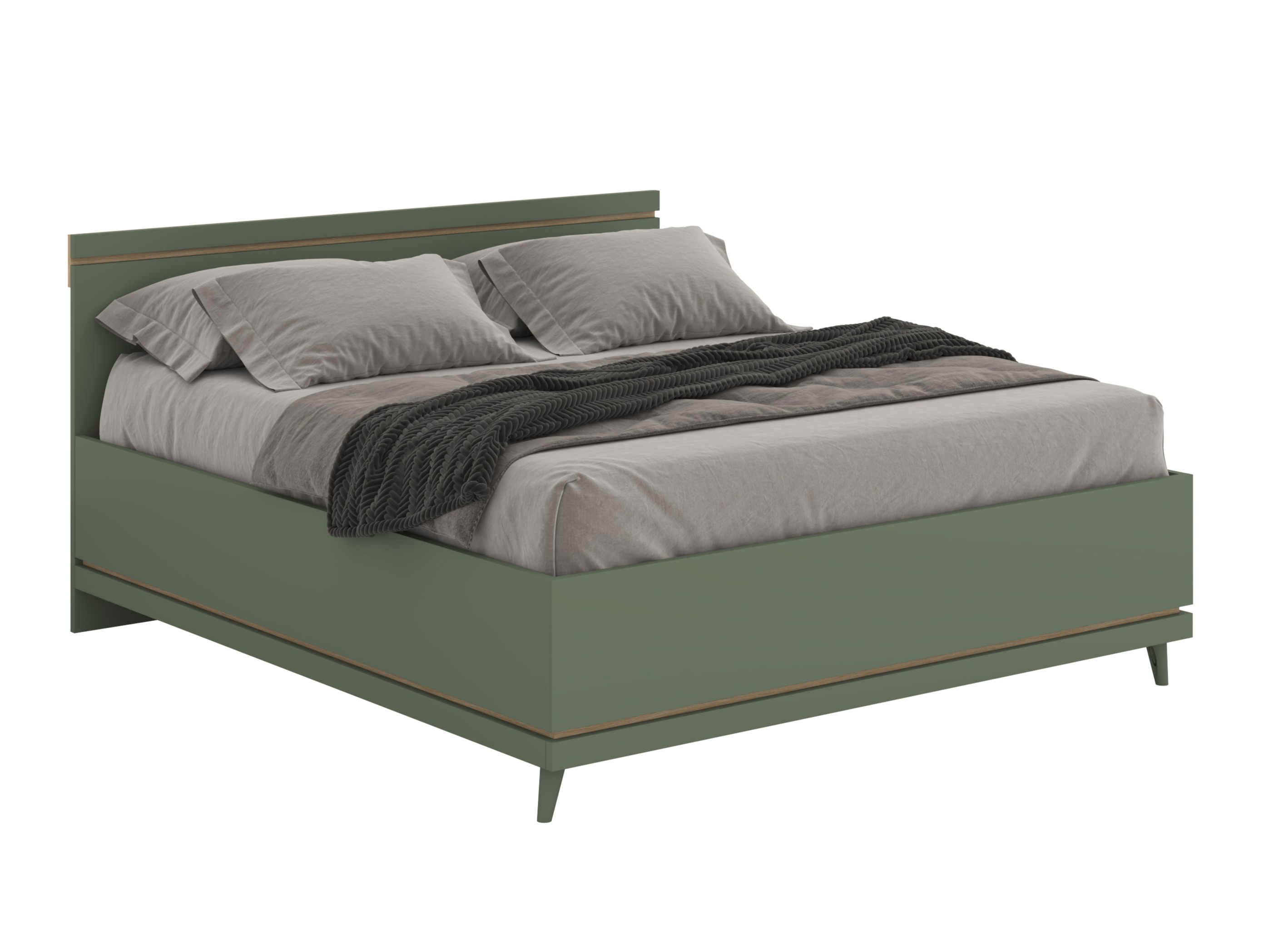 Bed Fertalu 107 (Green + Oak)
