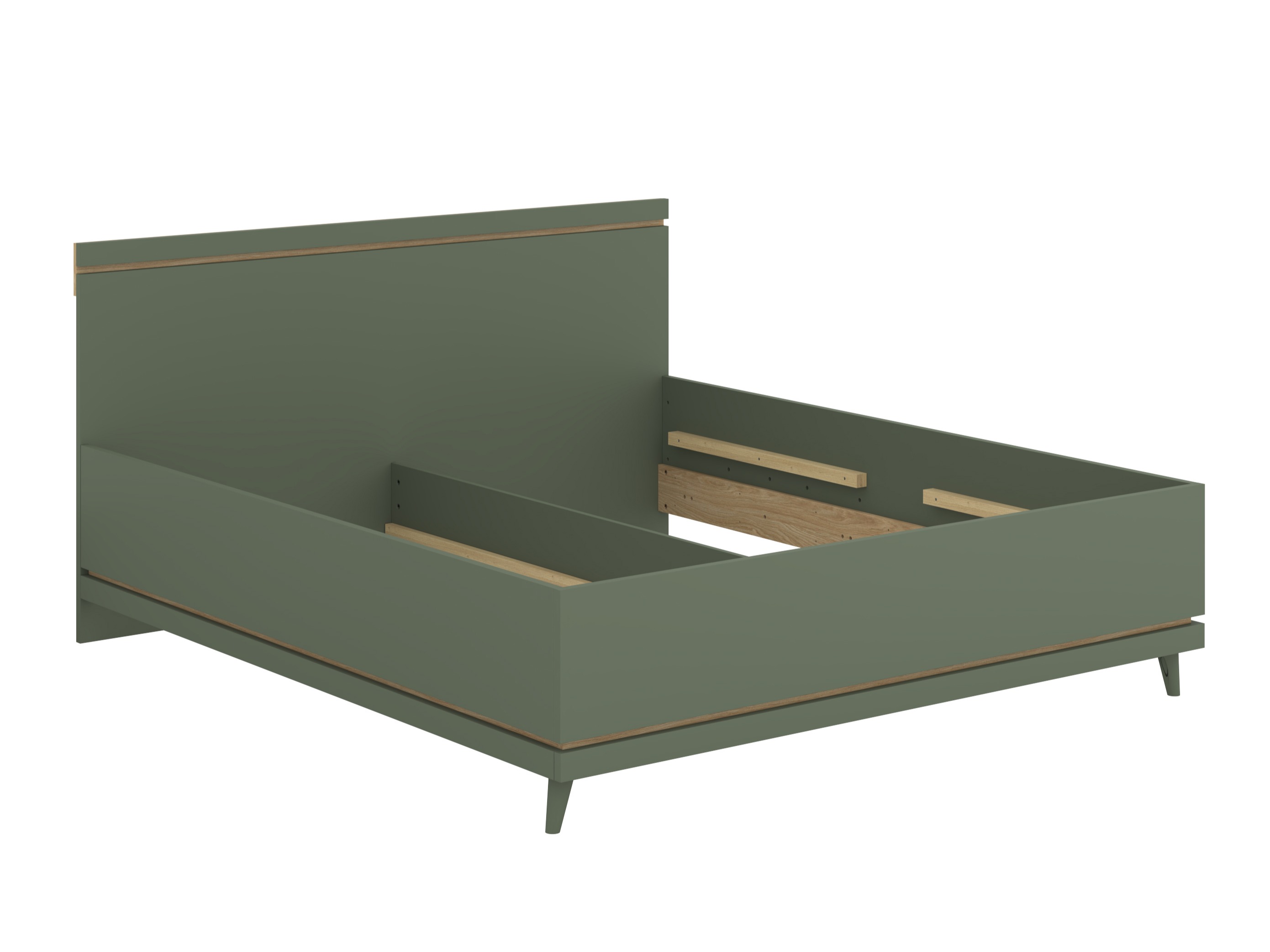 Bed Fertalu 107 (Green + Oak)