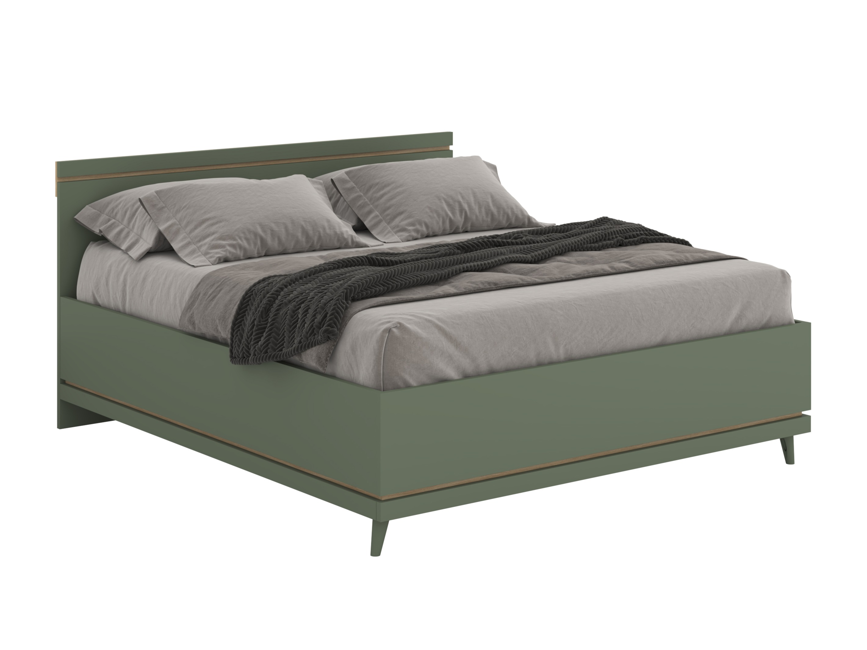 Bed Fertalu 107 (Green + Oak)