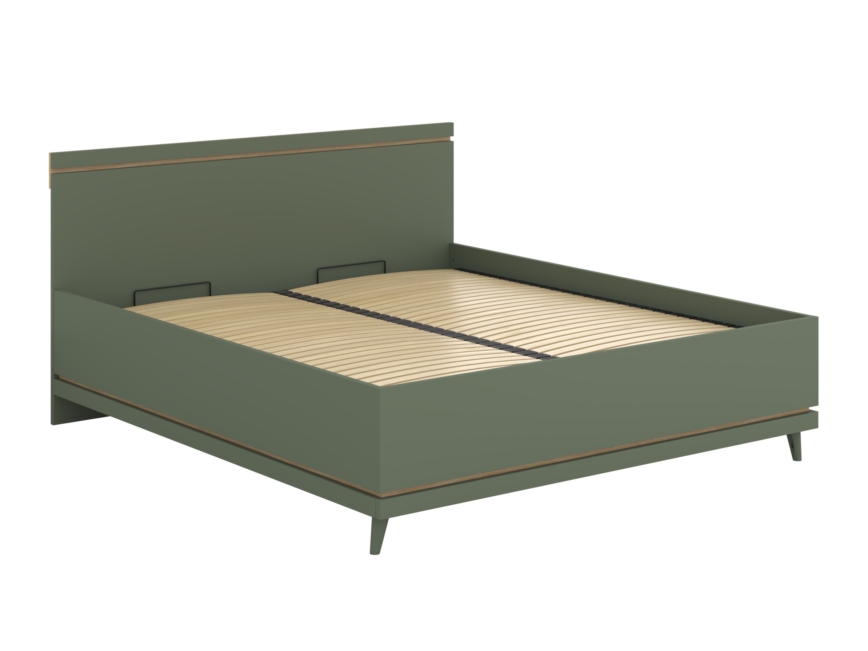 Bed Fertalu 107 (Green + Oak)