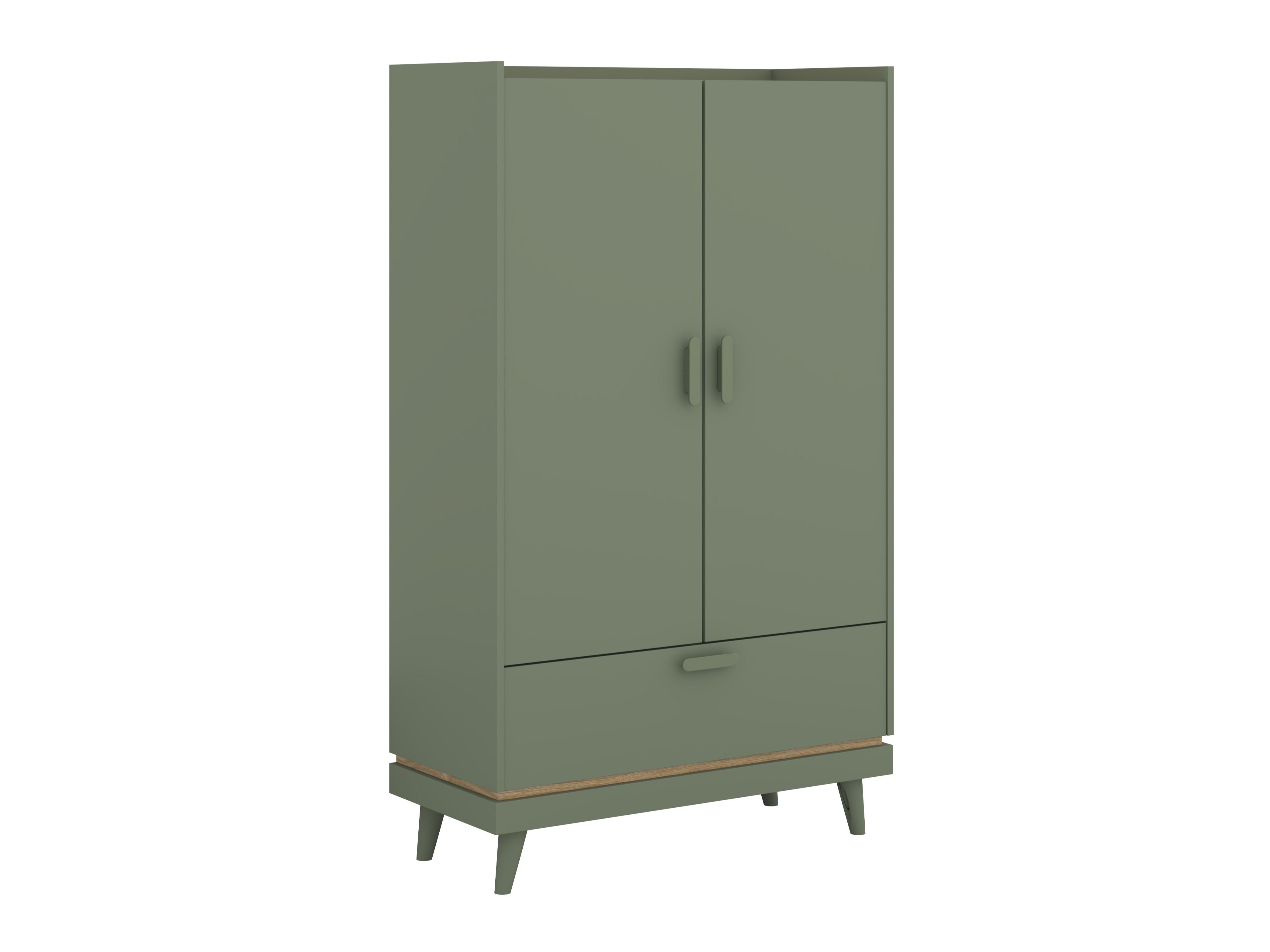 Bookcase Fertalu 105 (Green + Oak)